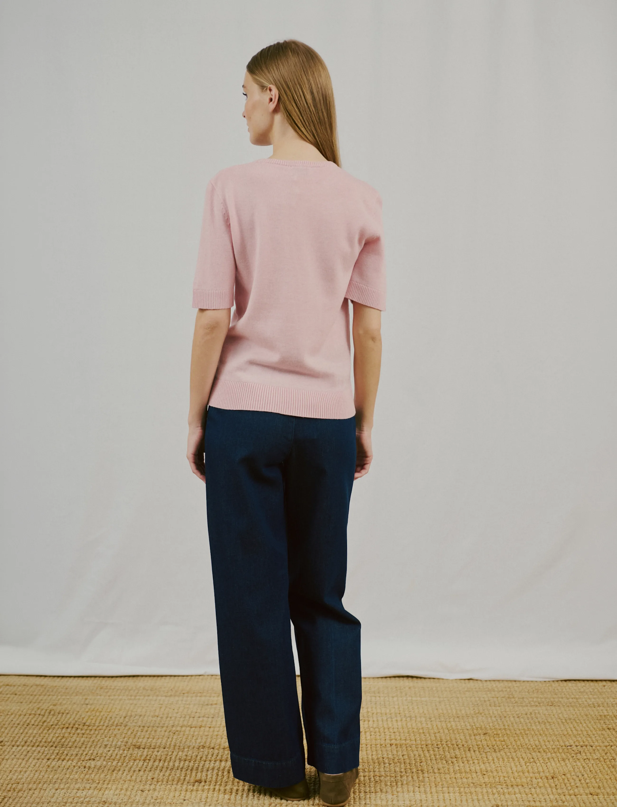 Bruun & Stengade - BS Annelie Regular Fit T-Shirt - pullover - chalk pink - 3