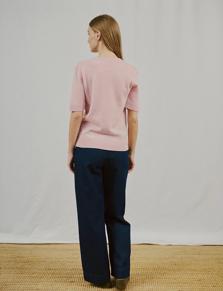 Bruun & Stengade - BS Annelie Regular Fit T-Shirt - pullover - chalk pink - 3