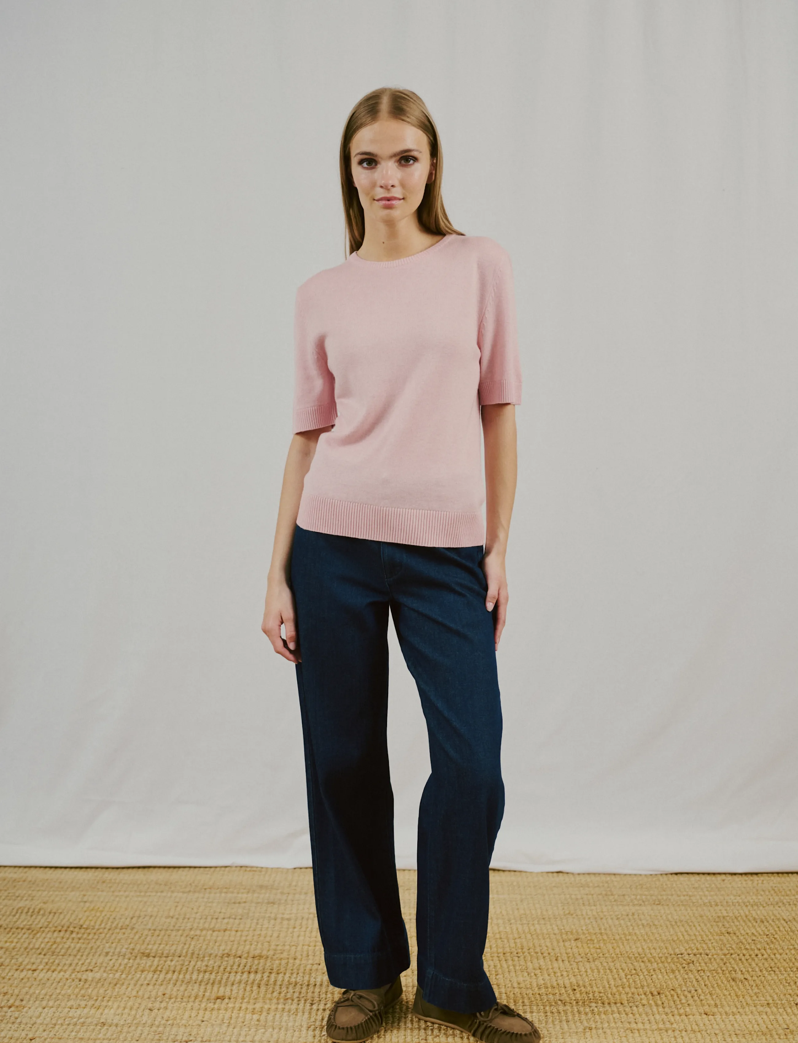 Bruun & Stengade - BS Annelie Regular Fit T-Shirt - pullover - chalk pink - 4