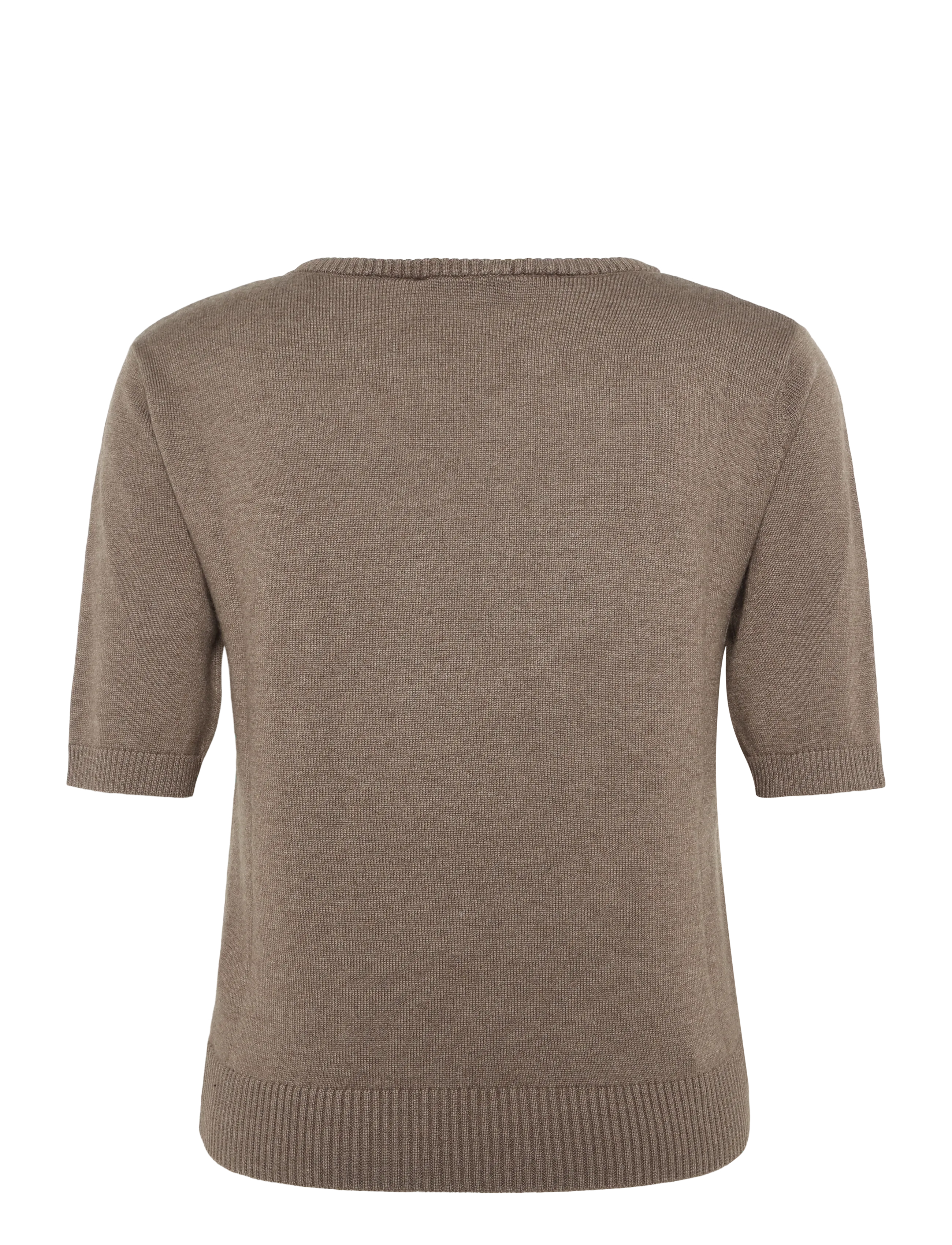Bruun & Stengade - BS Annelie Regular Fit T-Shirt - stickade tröjor - mole - 2