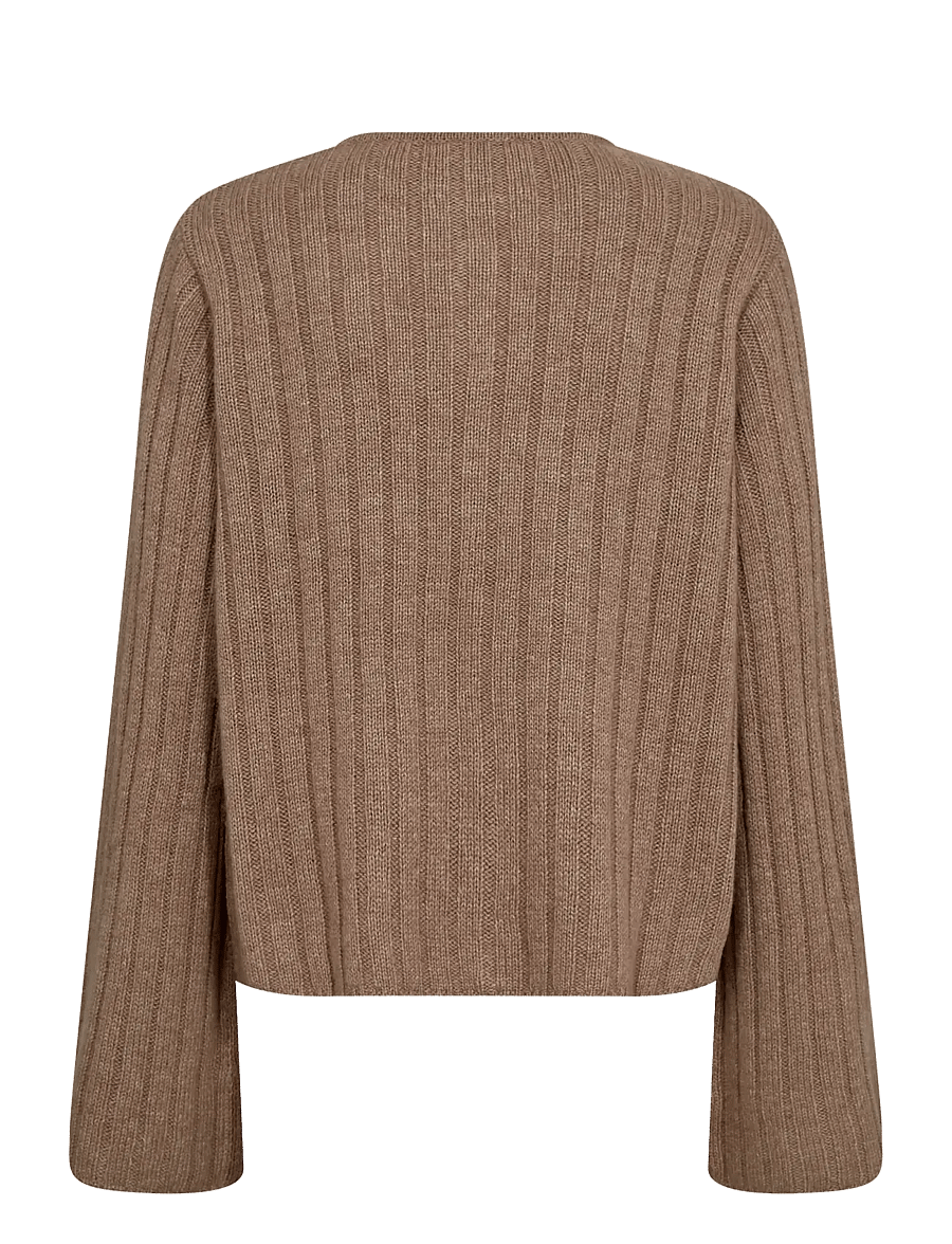 Bruun & Stengade - BS Kasimira Regular Fit Knitwear - cardigans - light brown - 2