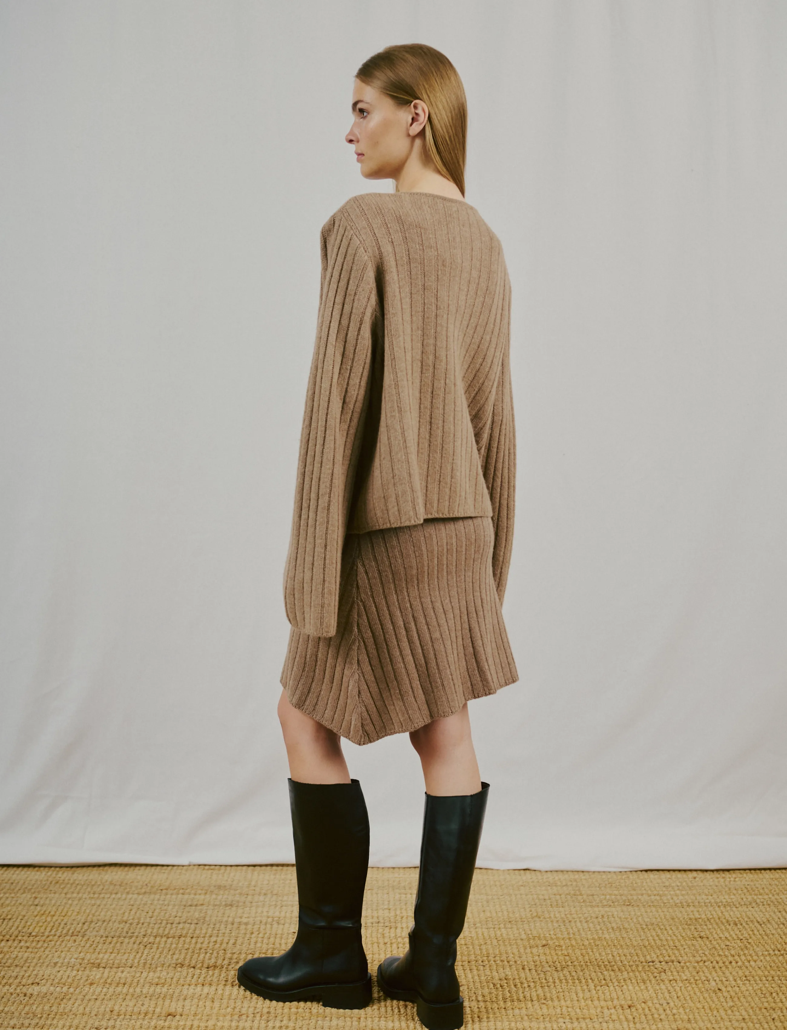 Bruun & Stengade - BS Kasimira Regular Fit Knitwear - cardigans - light brown - 3