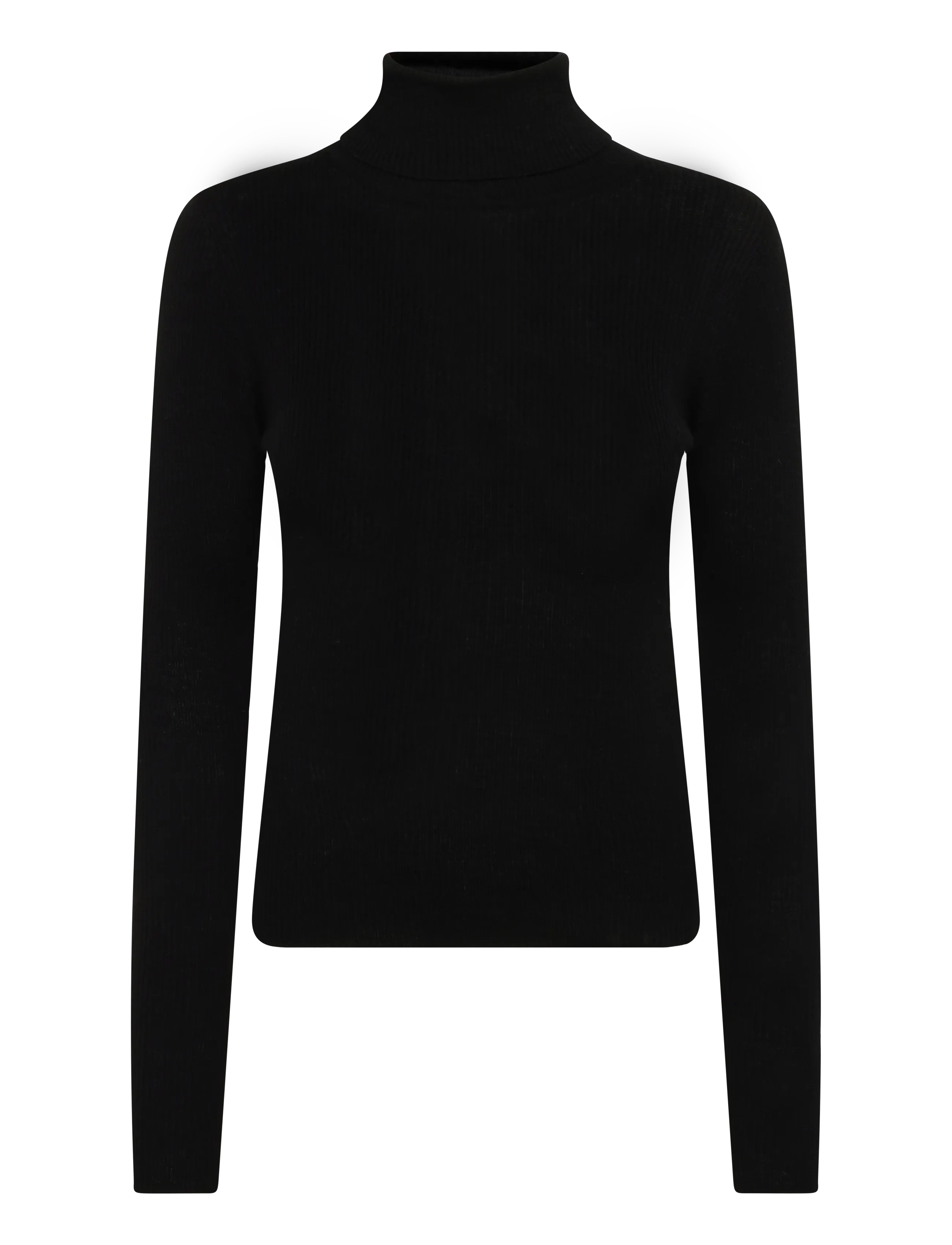 Bruun & Stengade BS Hege Regular Fit Knitwear - Rullekraver - BLACK / black