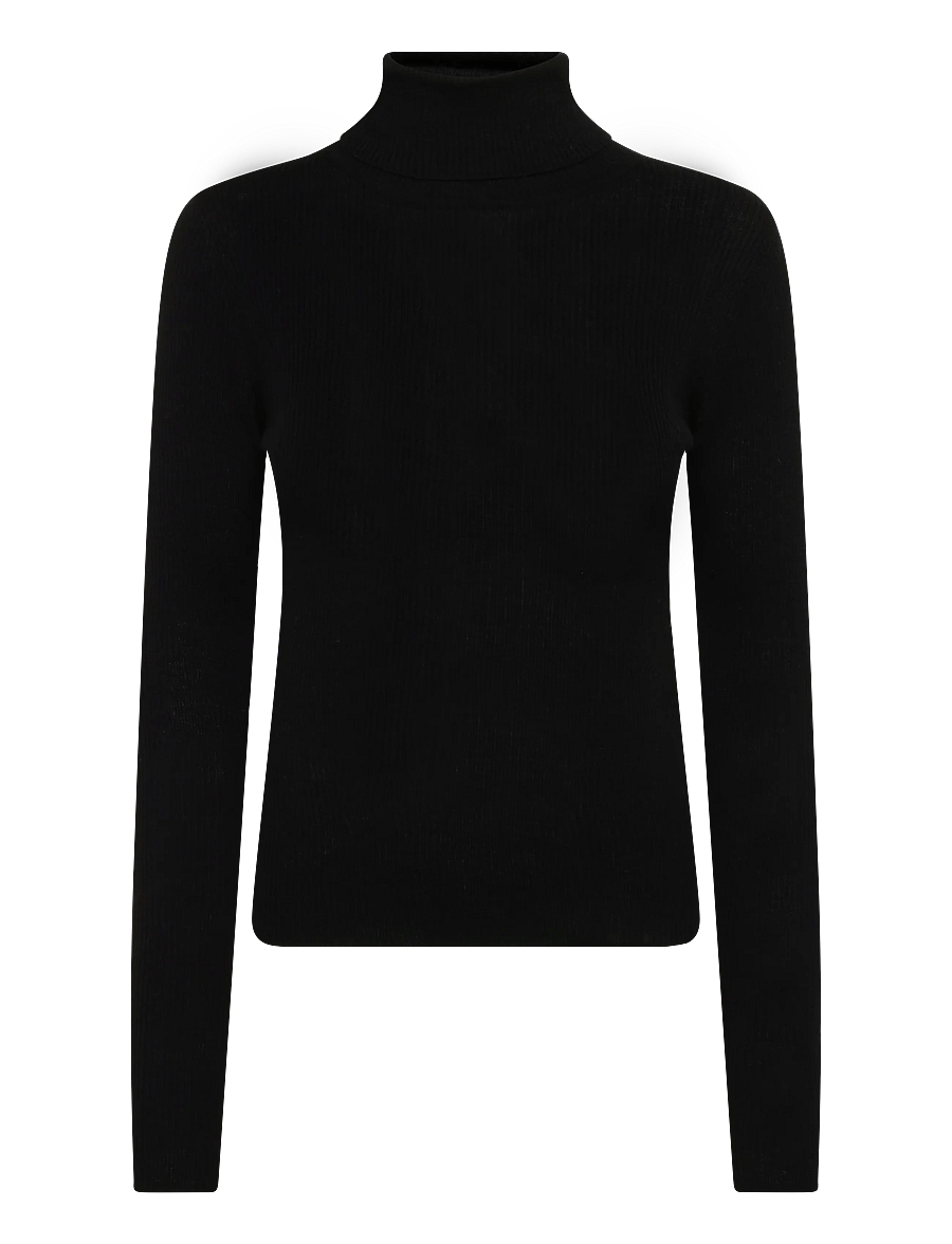 Bruun & Stengade - BS Hege Regular Fit Knitwear - rullekraver - black - 1