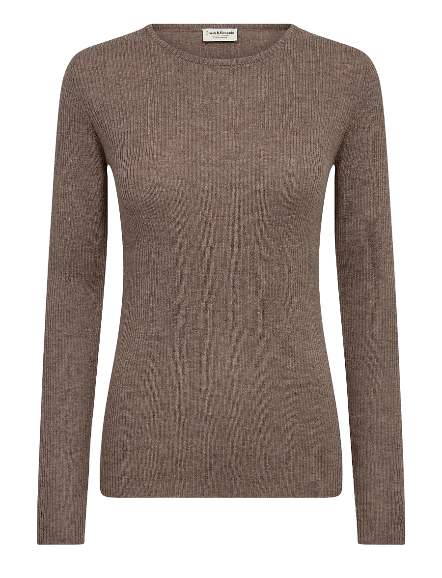 Bruun & Stengade - BS Asdis Regular Fit Knitwear - pullover - mole - 1