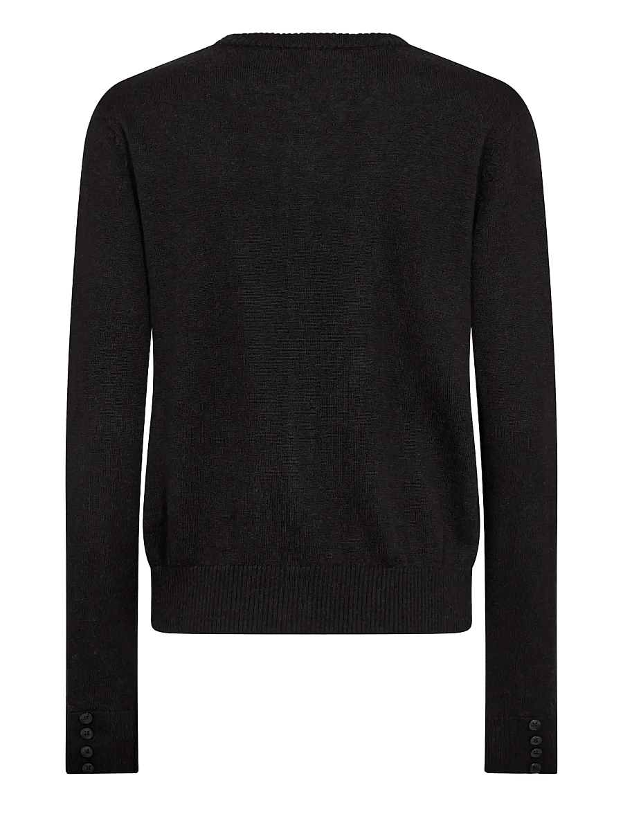 Bruun & Stengade - BS Edel Regular Fit Knitwear - cardigans - black - 2