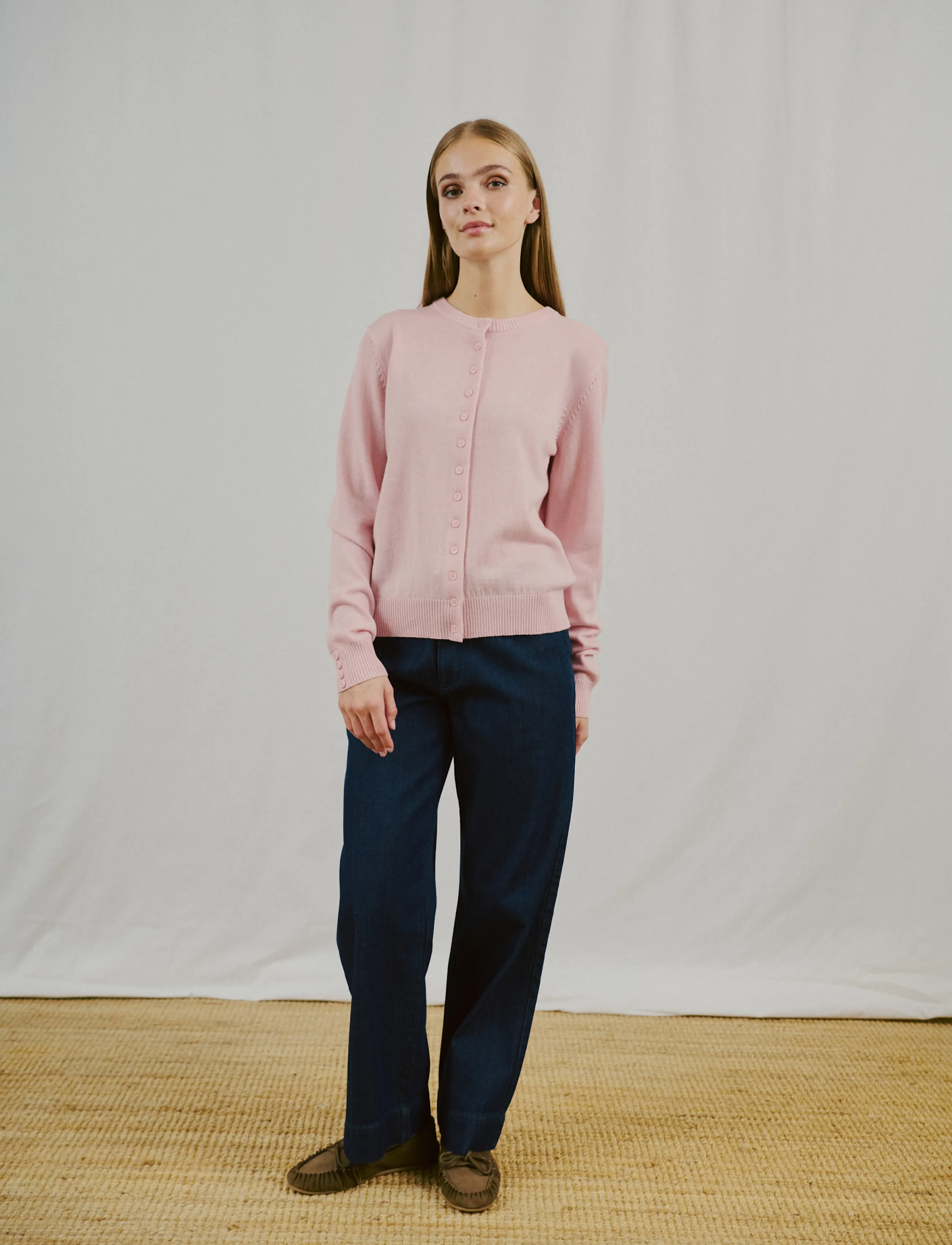Bruun & Stengade - BS Edel Regular Fit Knitwear - herbstliche kleidung - chalk pink - 3