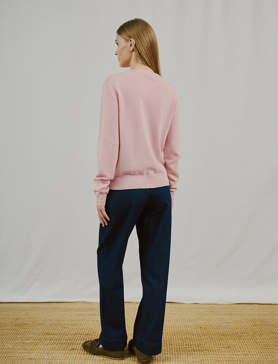 Bruun & Stengade - BS Edel Regular Fit Knitwear - kardiganid - chalk pink - 4