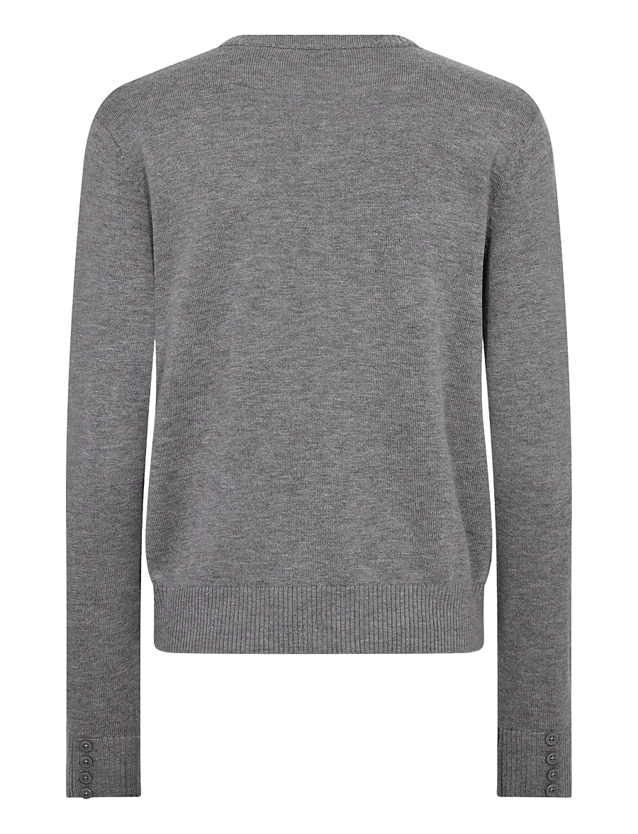 Bruun & Stengade - BS Edel Regular Fit Knitwear - cardigans - grey - 2