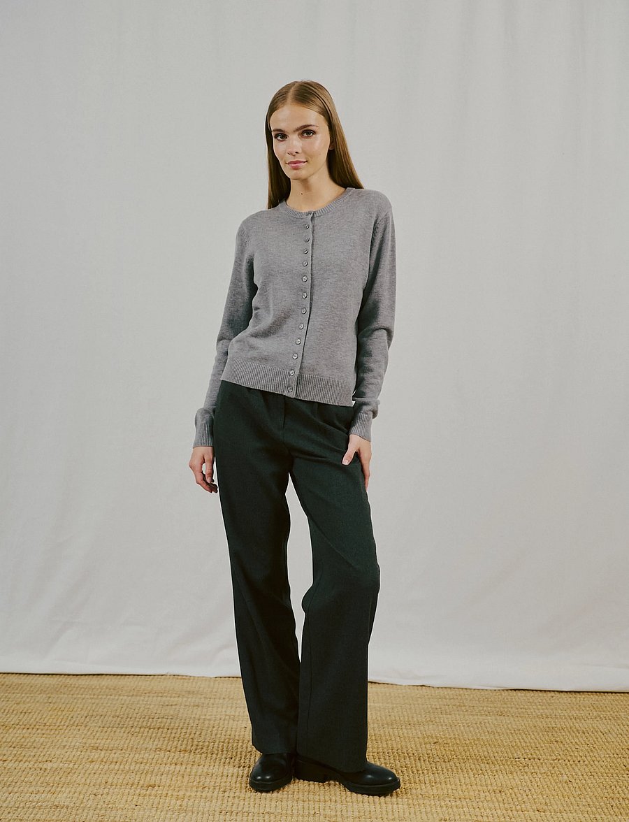 Bruun & Stengade - BS Edel Regular Fit Knitwear - cardigans - grey - 4