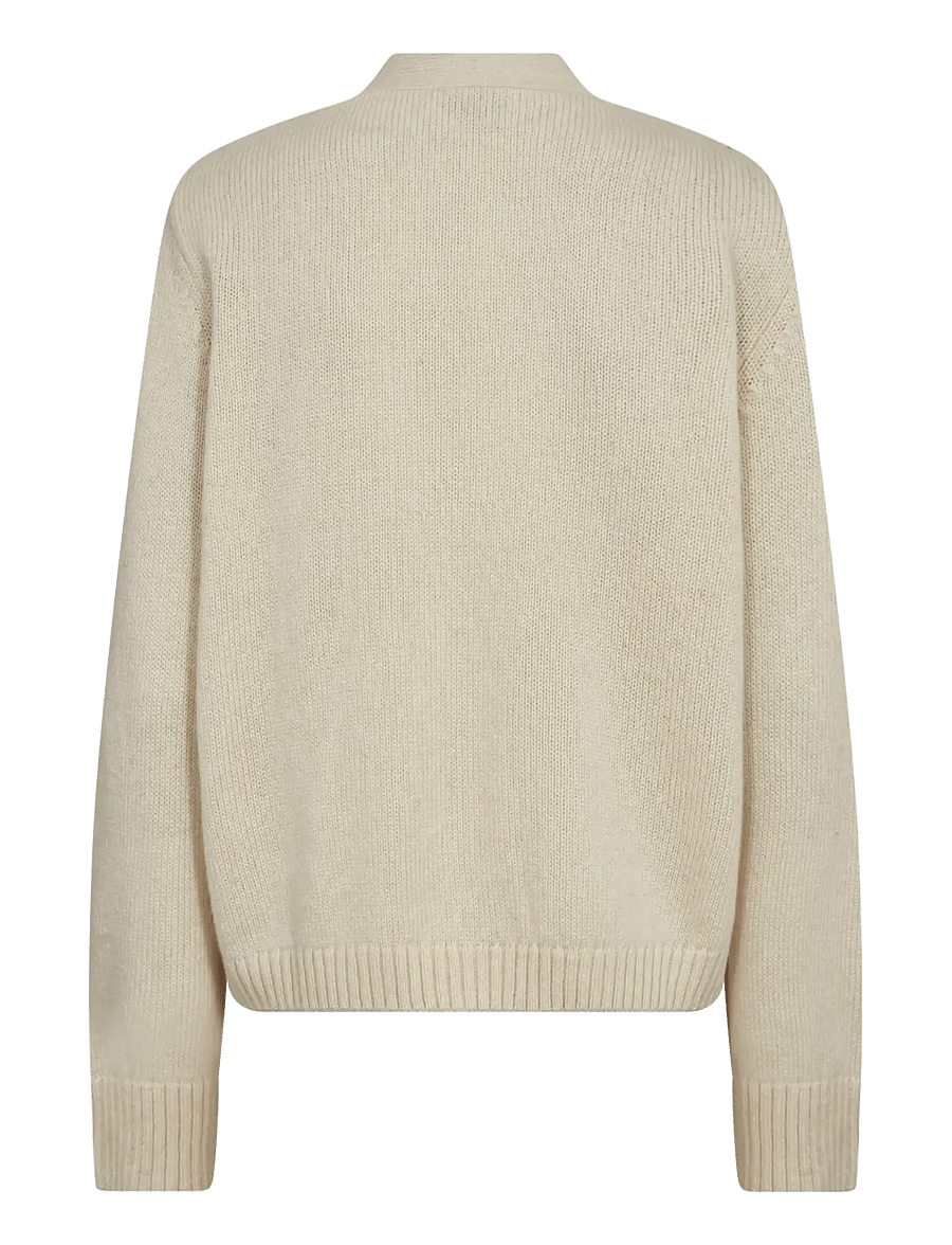 Bruun & Stengade - BS Gretel Regular Fit Knitwear - strickjacken - ecru - 2