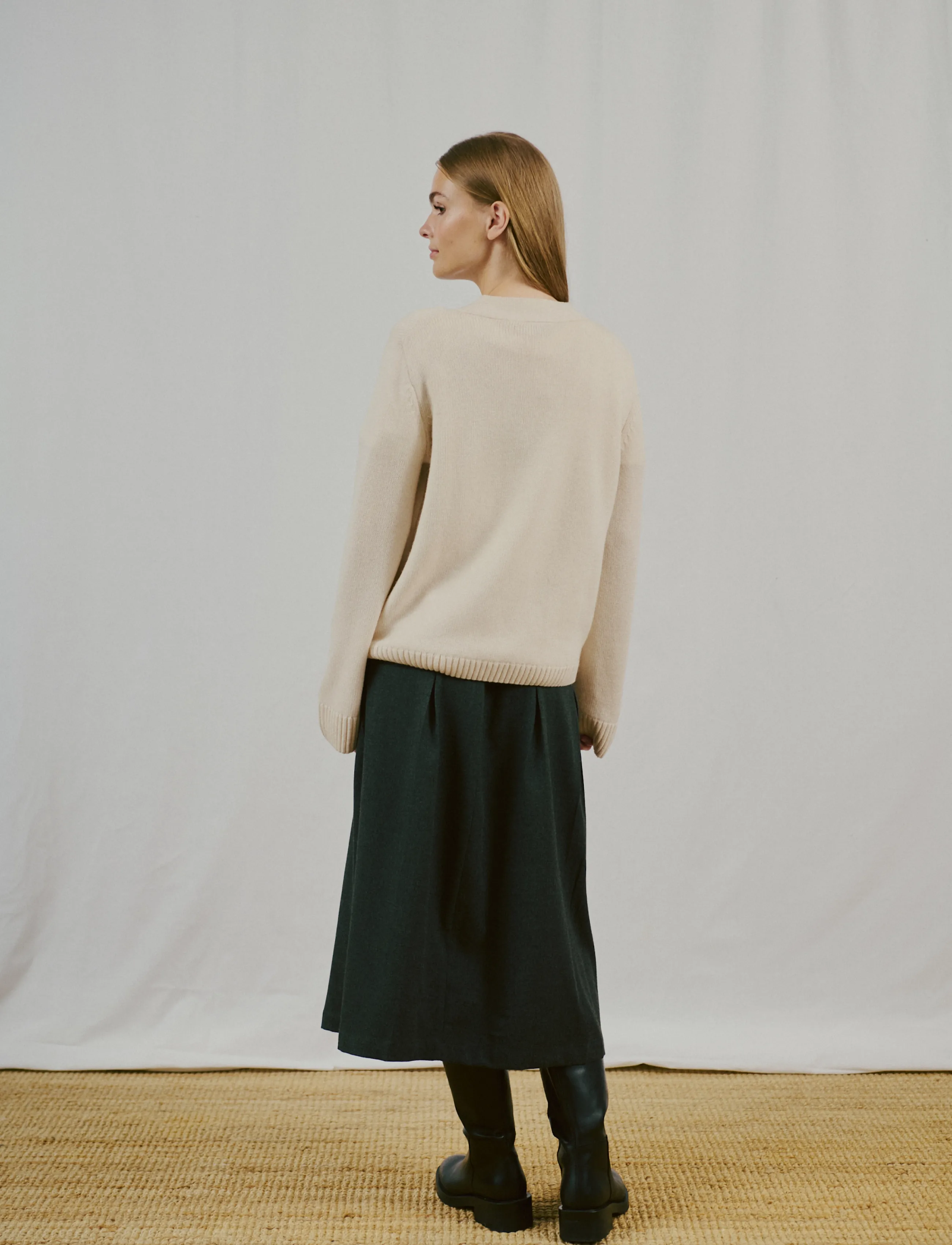 Bruun & Stengade - BS Gretel Regular Fit Knitwear - herbstliche kleidung - ecru - 3