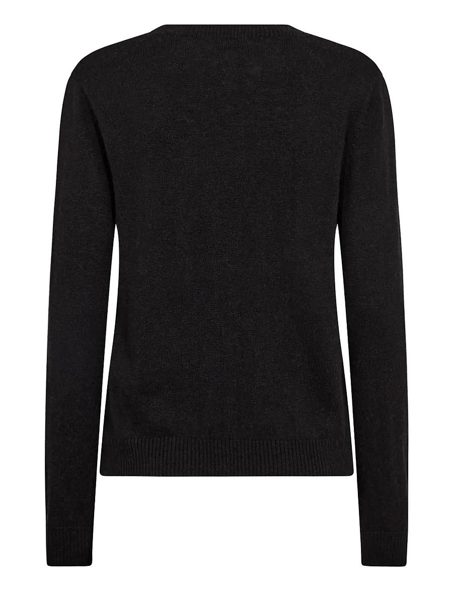 Bruun & Stengade - BS Brunhild Regular Fit Knitwear - striktrøjer - black - 2