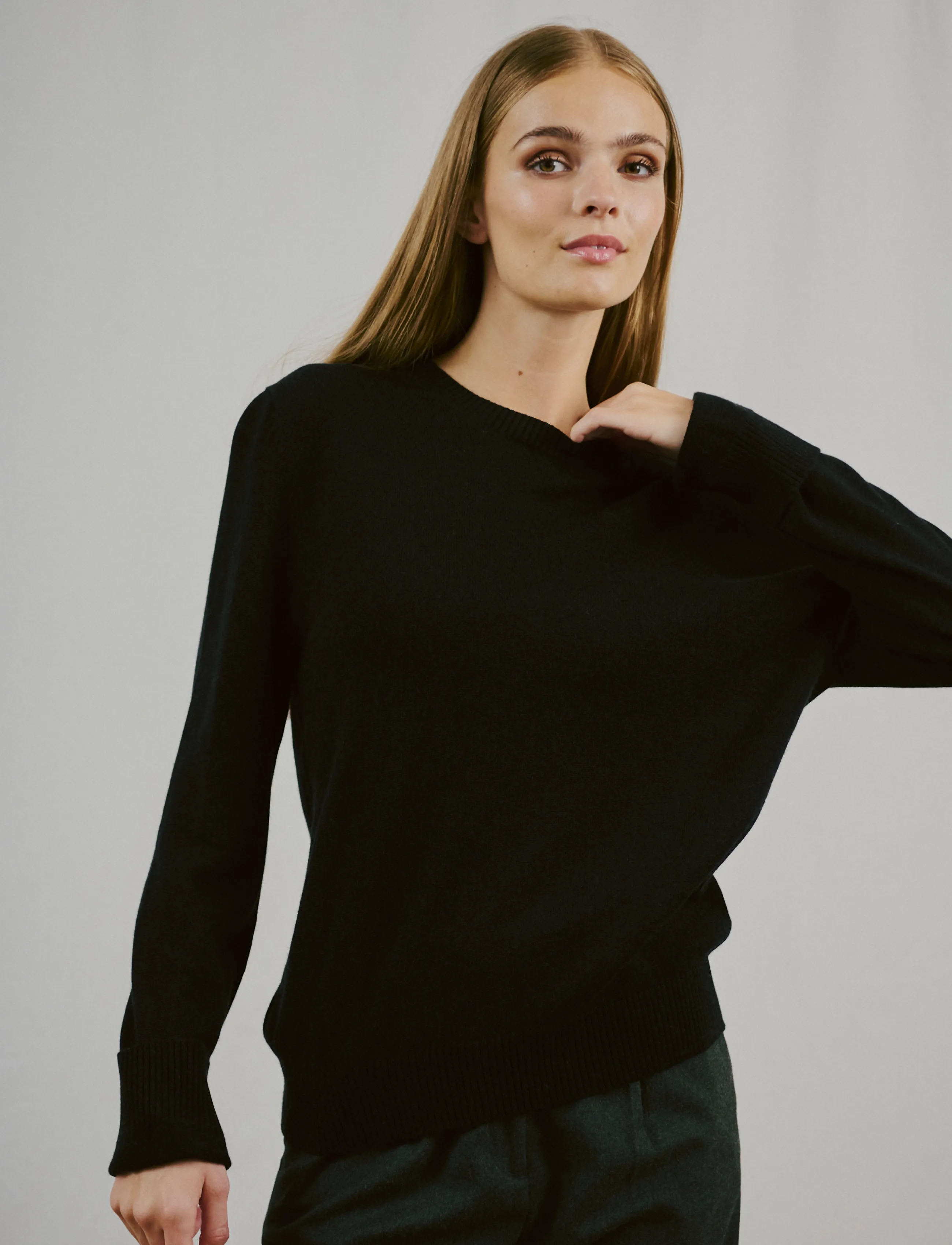 Bruun & Stengade - BS Brunhild Regular Fit Knitwear - autumn clothing - black - 3