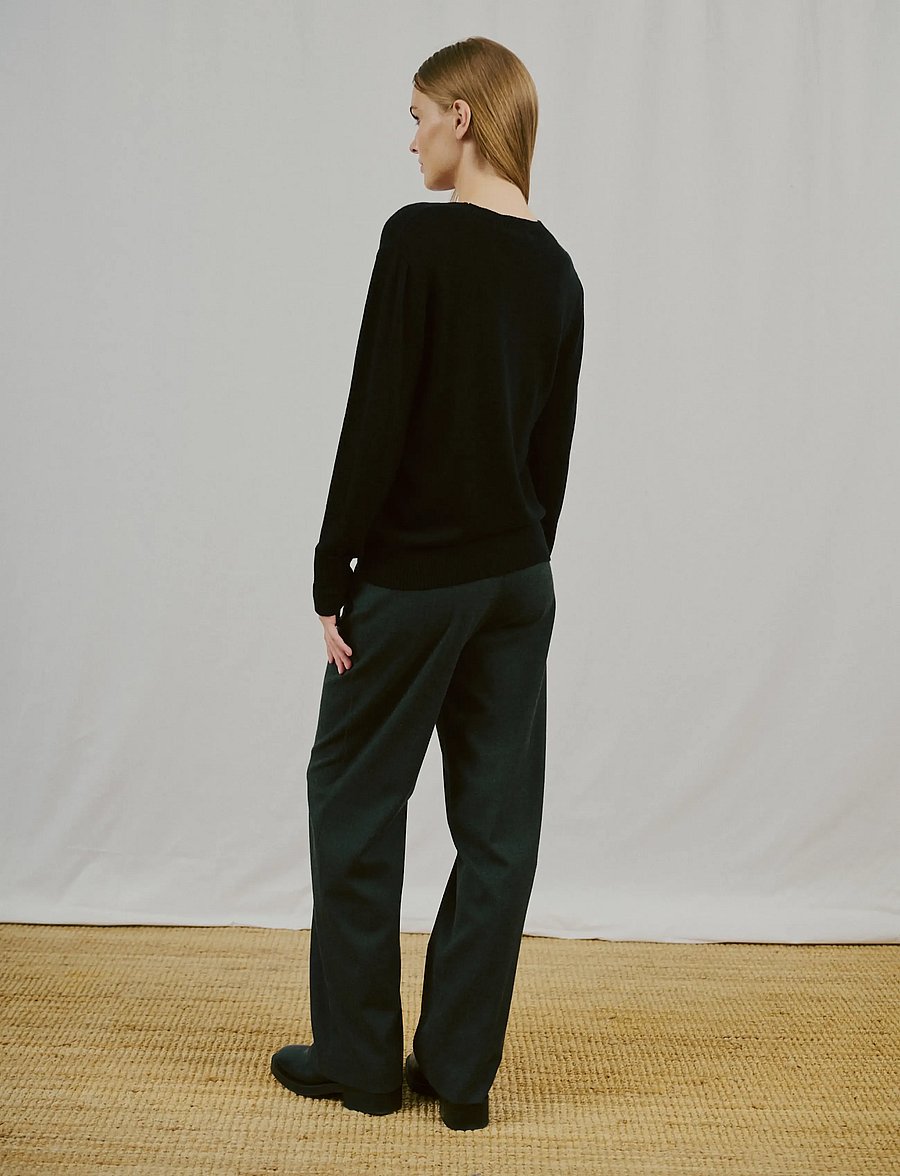Bruun & Stengade - BS Brunhild Regular Fit Knitwear - striktrøjer - black - 4