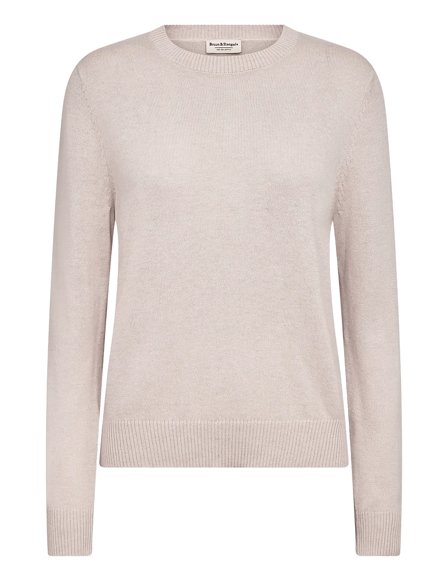 Bruun & Stengade - BS Brunhild Regular Fit Knitwear - pullover - chalk pink - 1