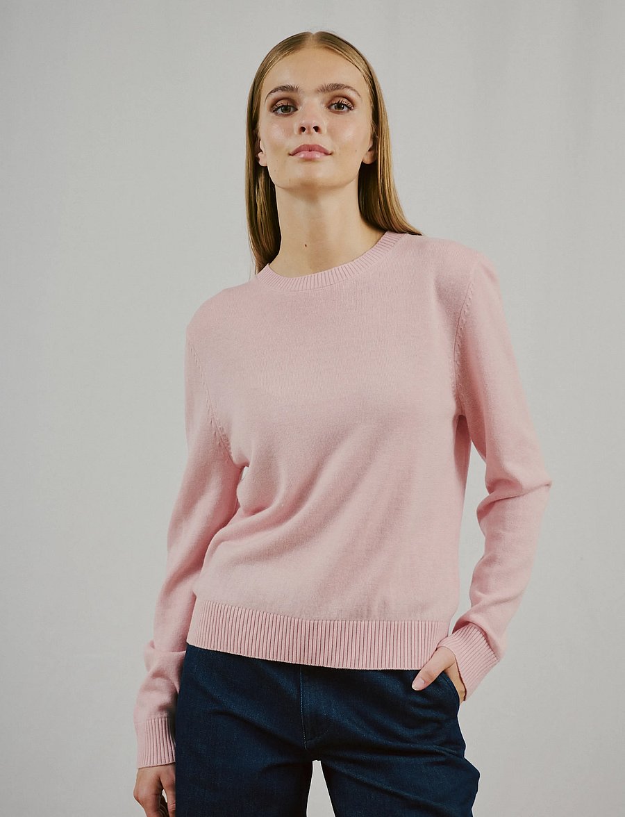Bruun & Stengade - BS Brunhild Regular Fit Knitwear - pullover - chalk pink - 3