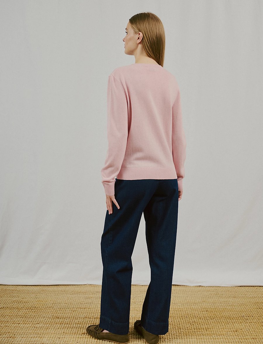 Bruun & Stengade - BS Brunhild Regular Fit Knitwear - pullover - chalk pink - 4