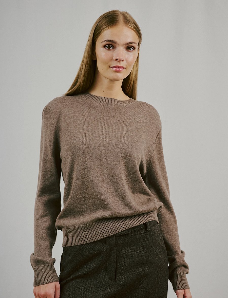 Bruun & Stengade - BS Brunhild Regular Fit Knitwear - pullover - mole - 0