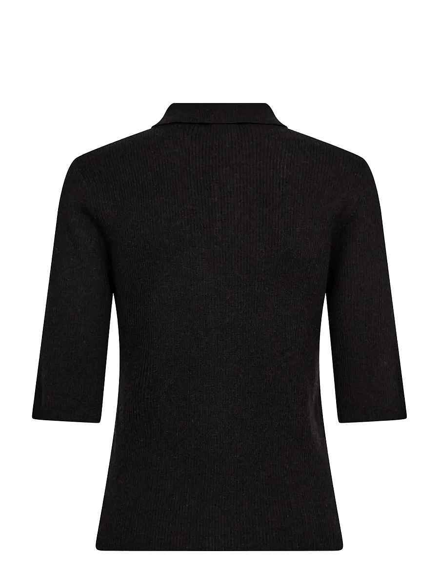 Bruun & Stengade - BS Agna Regular Fit Knitwear - polosärgid - black - 2