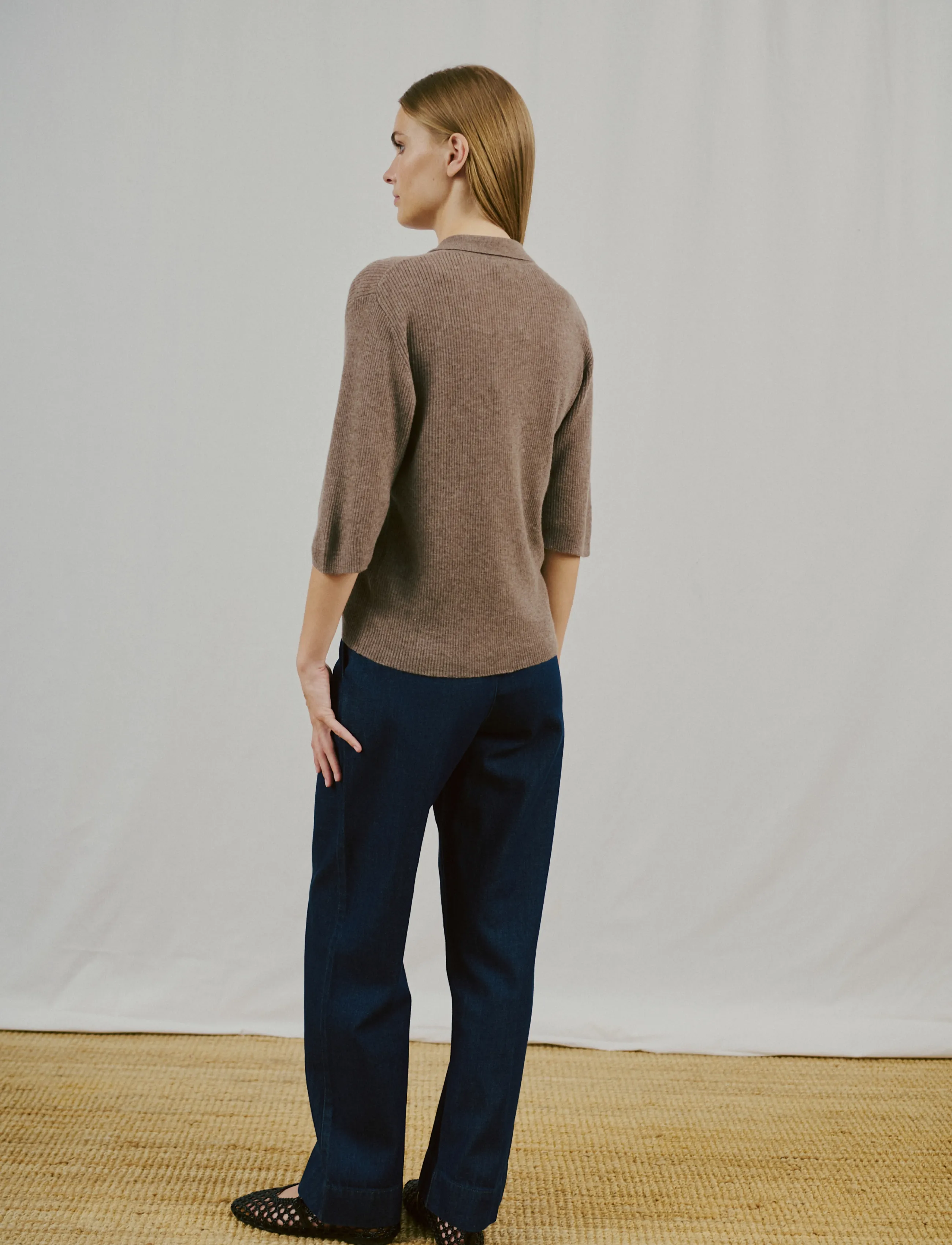 Bruun & Stengade BS Agna Regular Fit Knitwear - T-särgid ja topid - MOLE / brown
