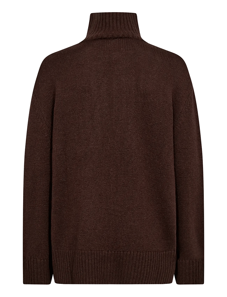 Bruun & Stengade - BS Emmeline Regular Fit Knitwear - rullekraver - dark brown - 2