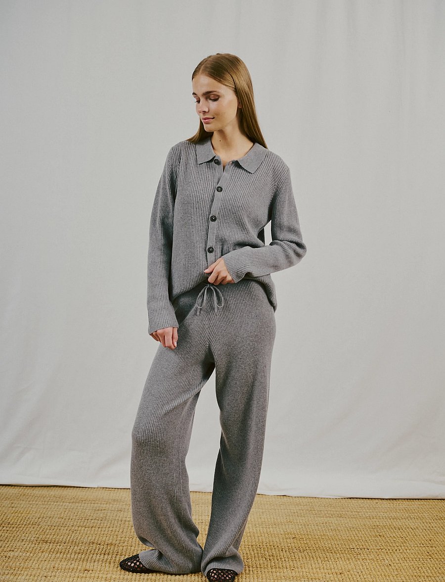 Bruun & Stengade - BS Agathe Regular Fit Pants - jogginghosen - grey - 0
