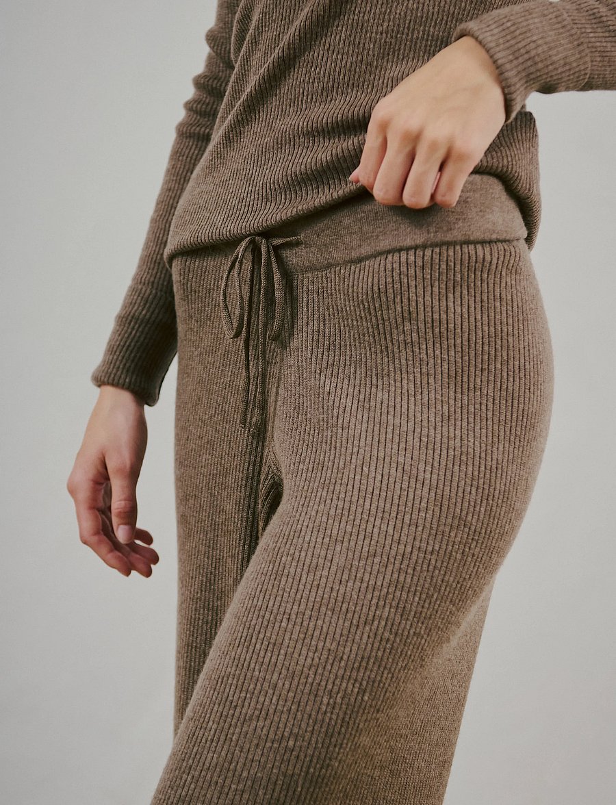 Bruun & Stengade - BS Agathe Regular Fit Pants - alltags-style - mole - 3