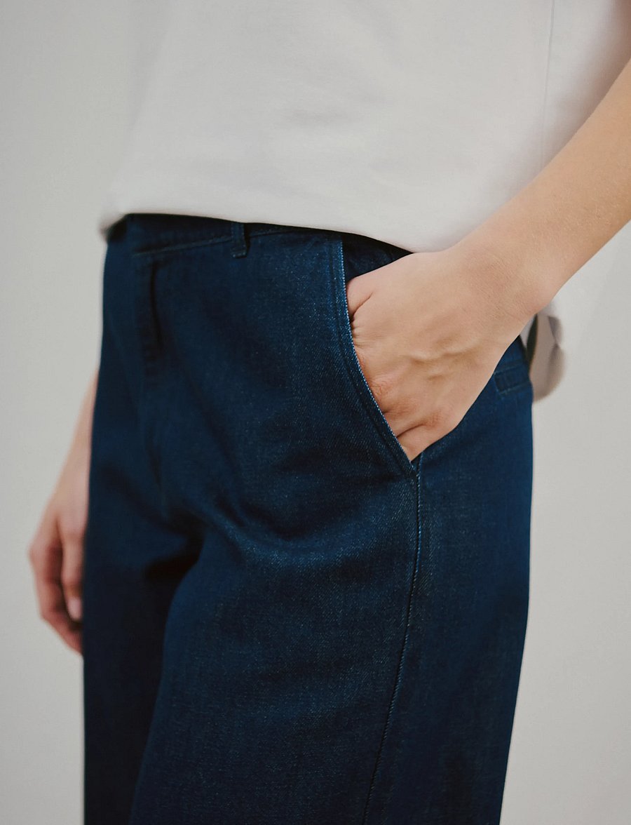 Bruun & Stengade - BS Coco Regular Fit Pants - straight jeans - navy - 0