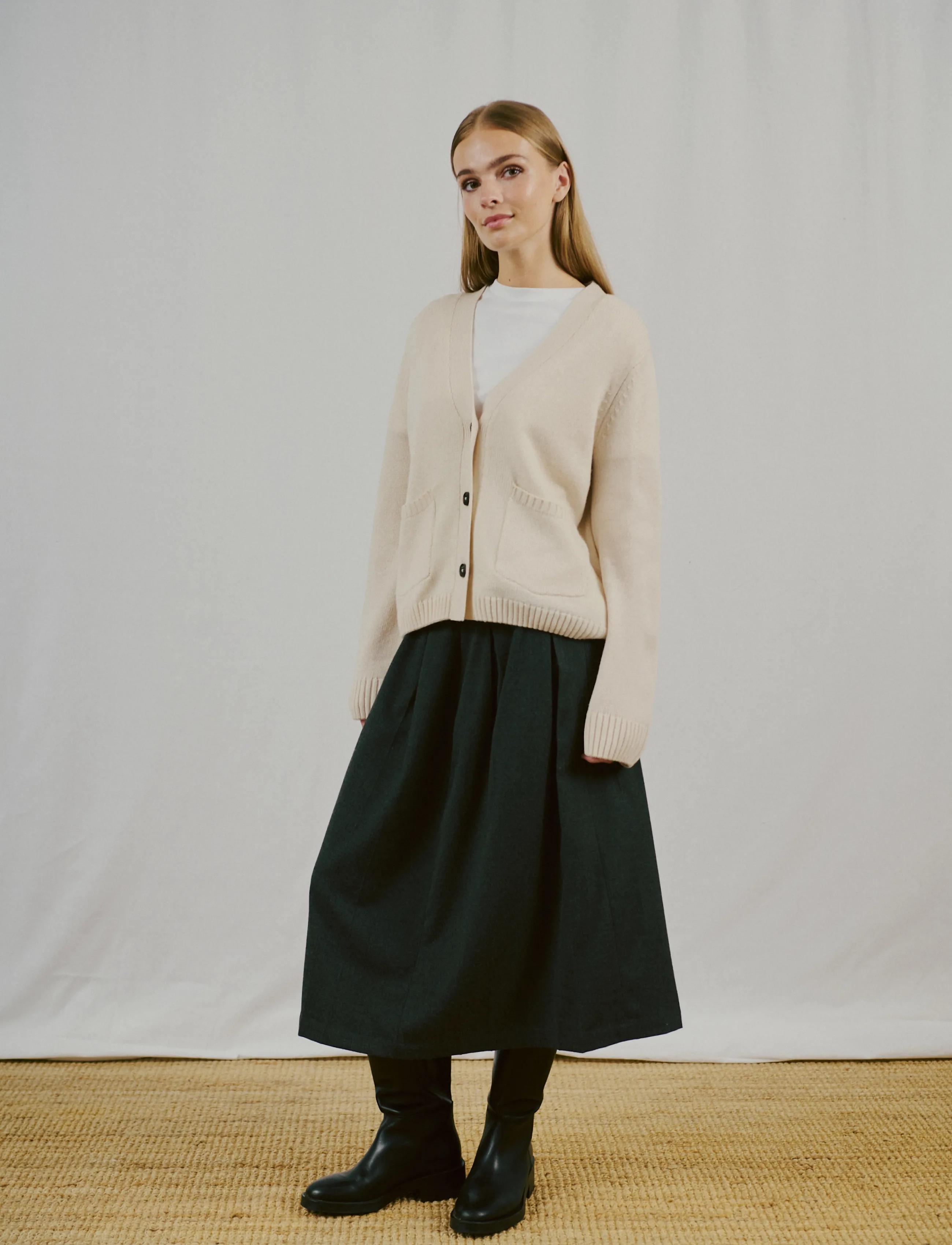 Bruun & Stengade - BS Elke Regular Fit Skirt - dark grey - 4