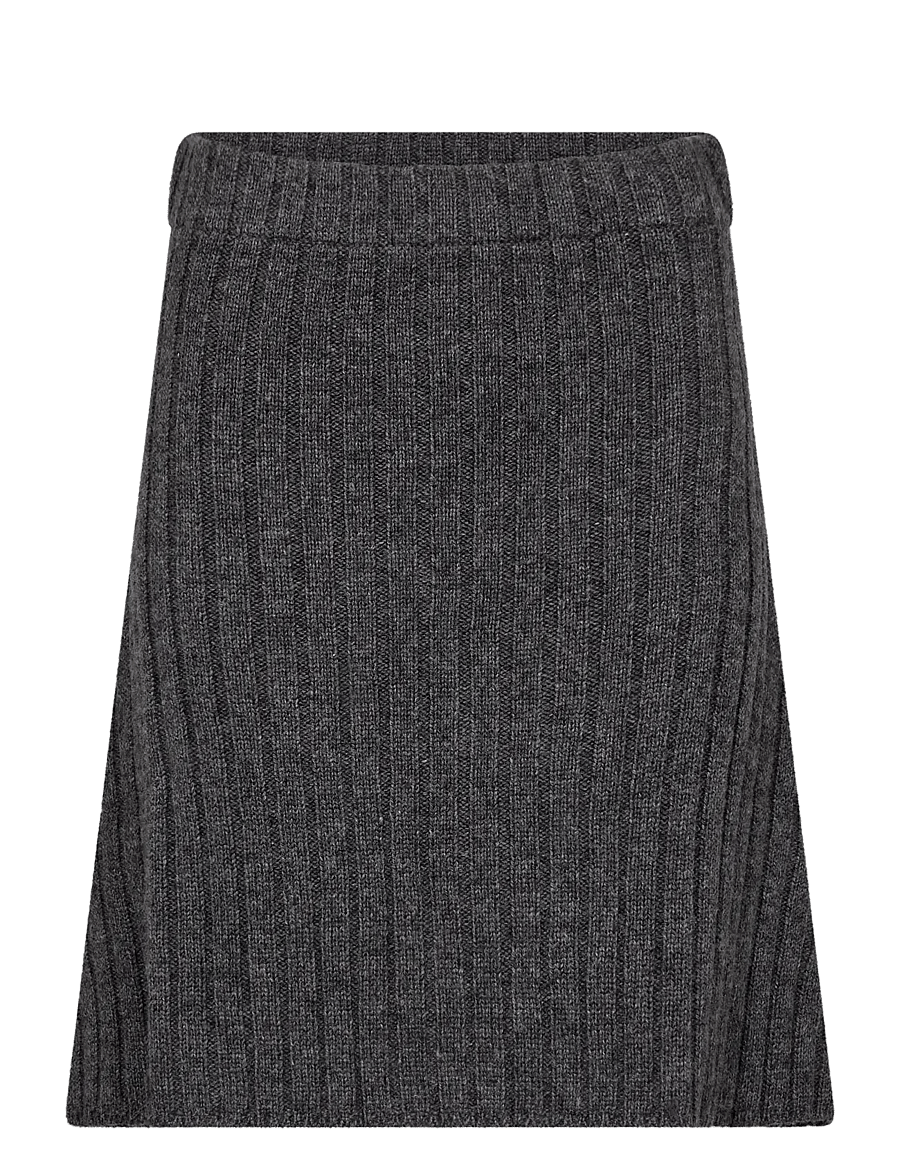 Bruun & Stengade - BS Katinka Regular Fit Skirt - strickröcke - dark grey - 1