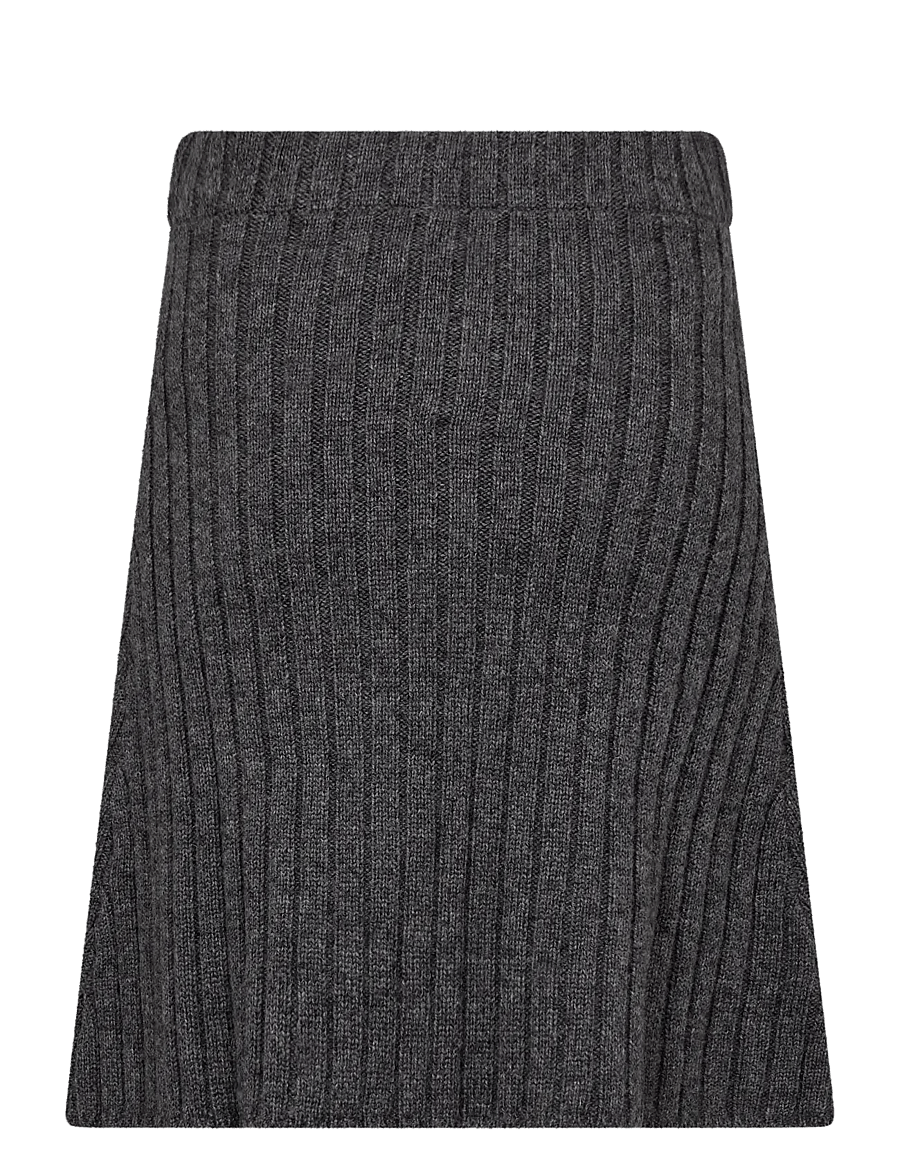 Bruun & Stengade - BS Katinka Regular Fit Skirt - strickröcke - dark grey - 2
