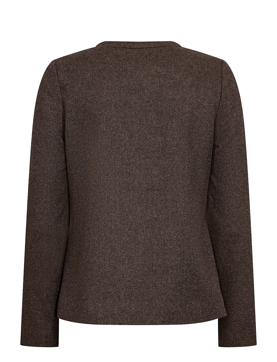 Bruun & Stengade - BS Helma Slim Fit Blazer - enkeltradede blazere - dark brown - 2