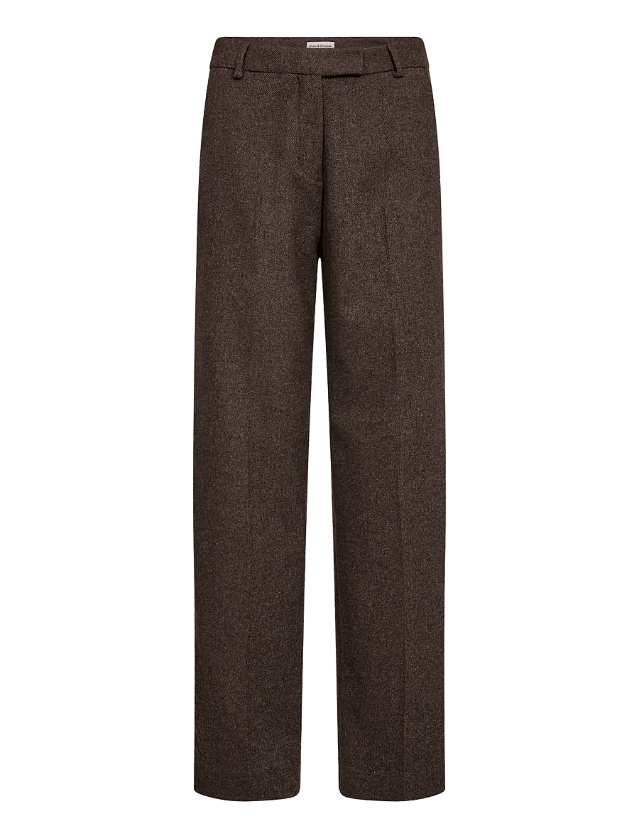 Bruun & Stengade - BS Heike Regular Fit Suit Pants - dark brown - 1
