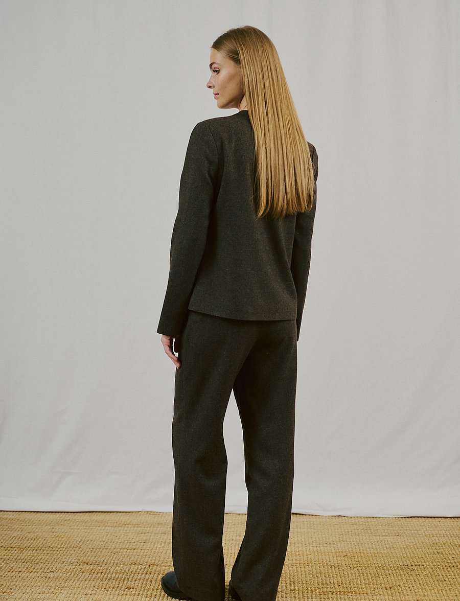 Bruun & Stengade - BS Heike Regular Fit Suit Pants - dark brown - 4