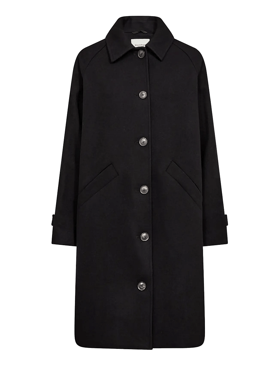Bruun & Stengade - BS Ylva Regular Fit Coat - black - 1