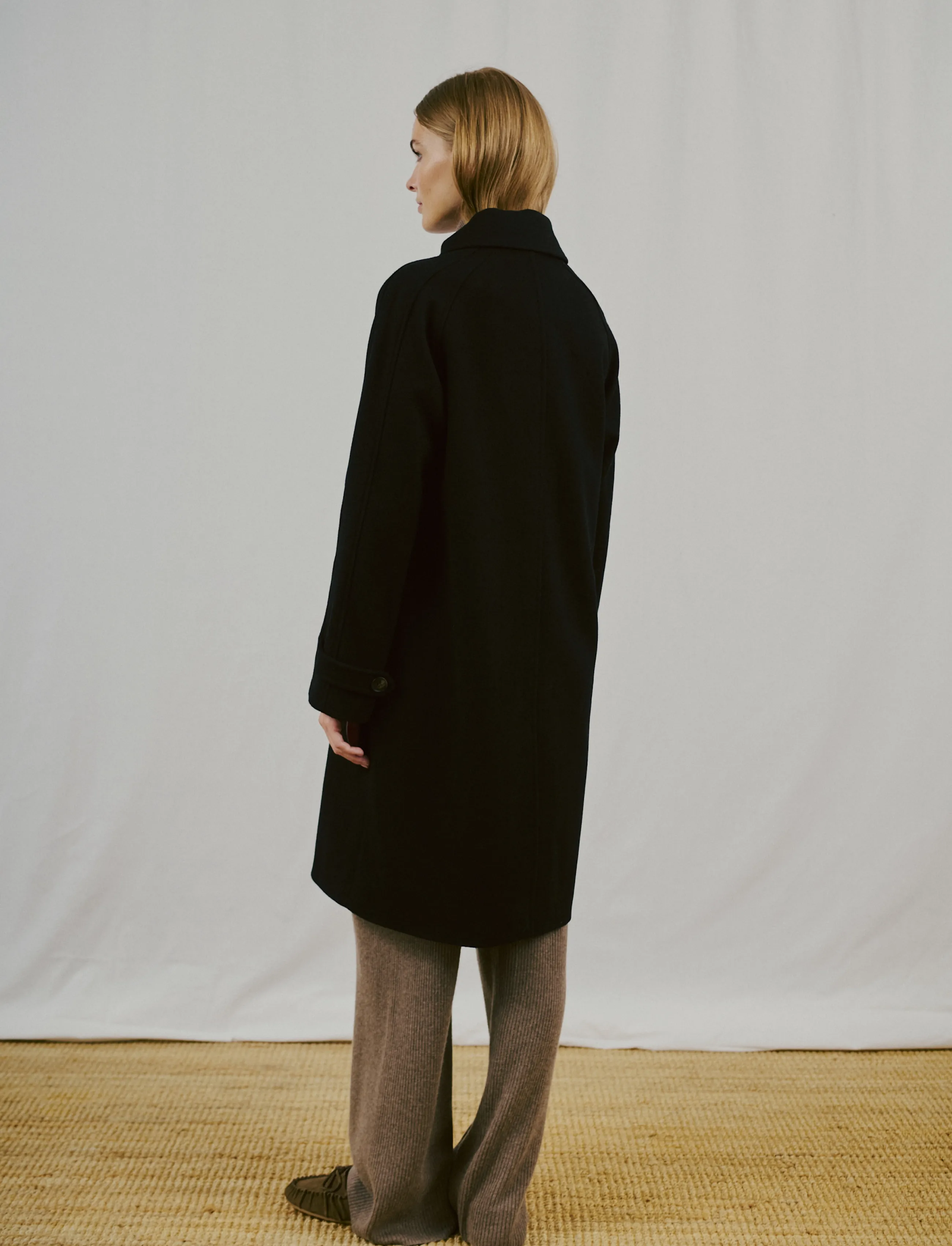 Bruun & Stengade BS Ylva Regular Fit Coat - Nyheter - BLACK / black