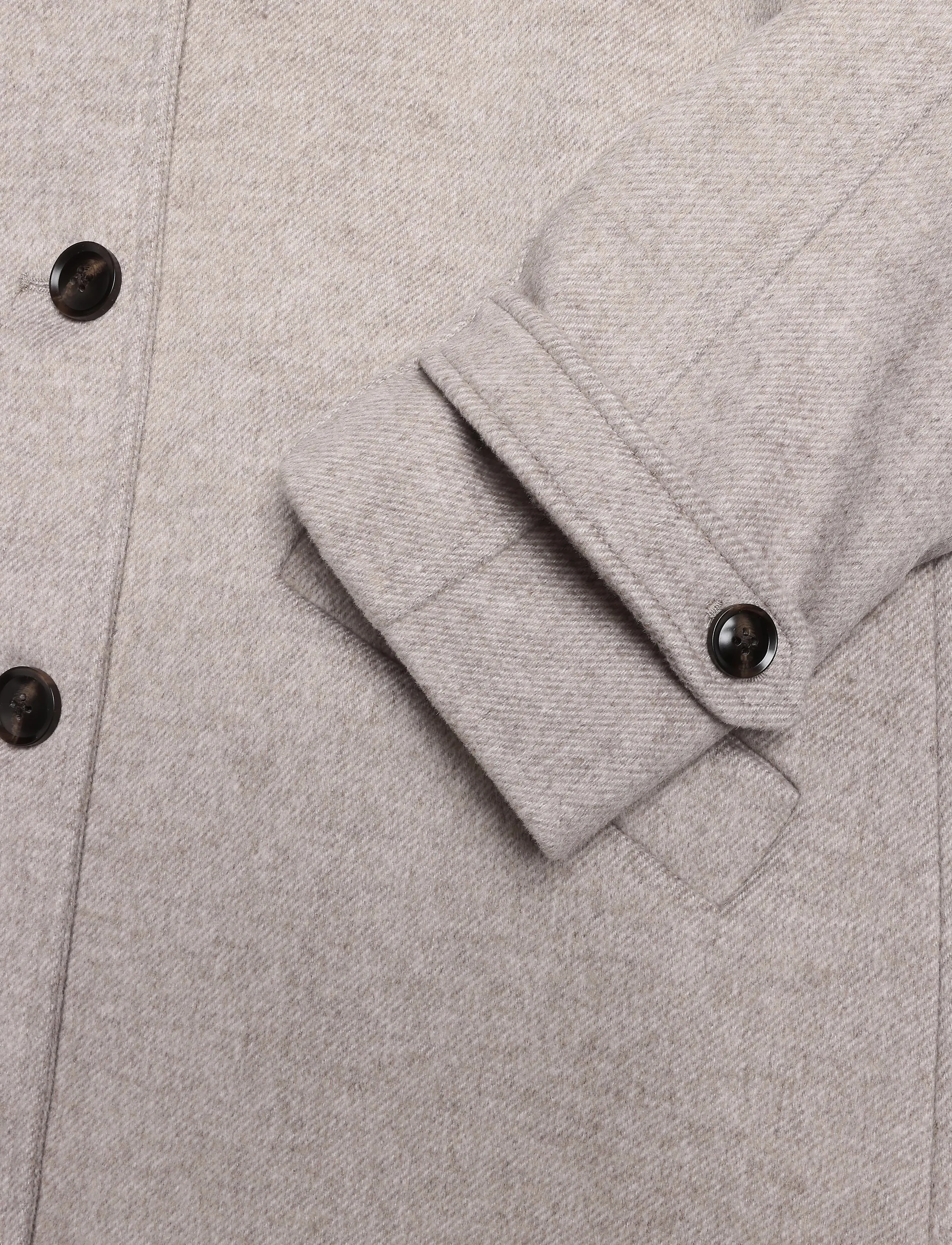 Bruun & Stengade - BS Ylva Regular Fit Coat - wollmäntel - sand - 3