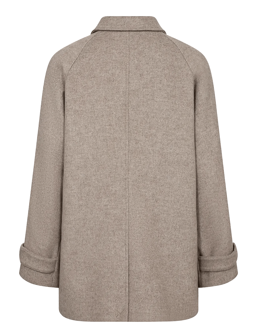 Bruun & Stengade - BS Siv Jacket - uldjakker - light brown - 0