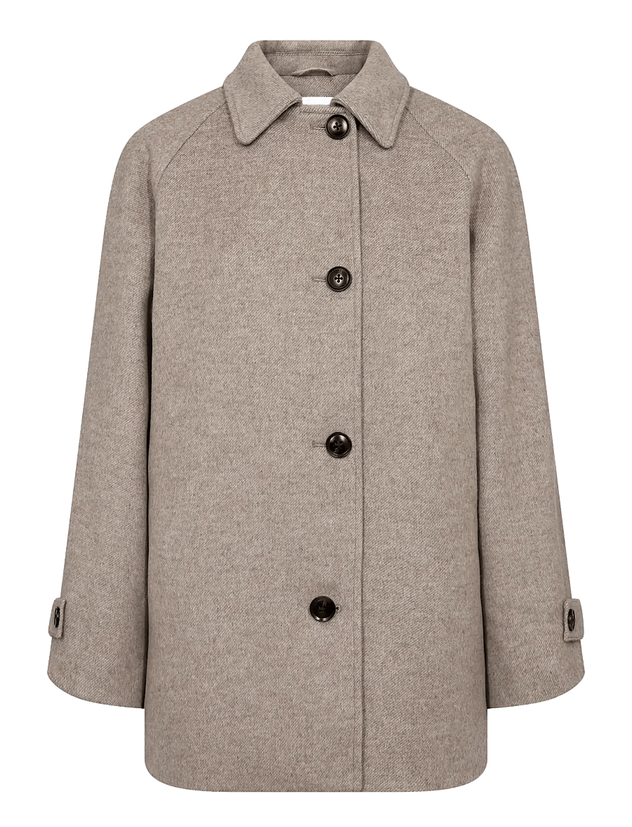 Bruun & Stengade - BS Siv Jacket - uldjakker - light brown - 1