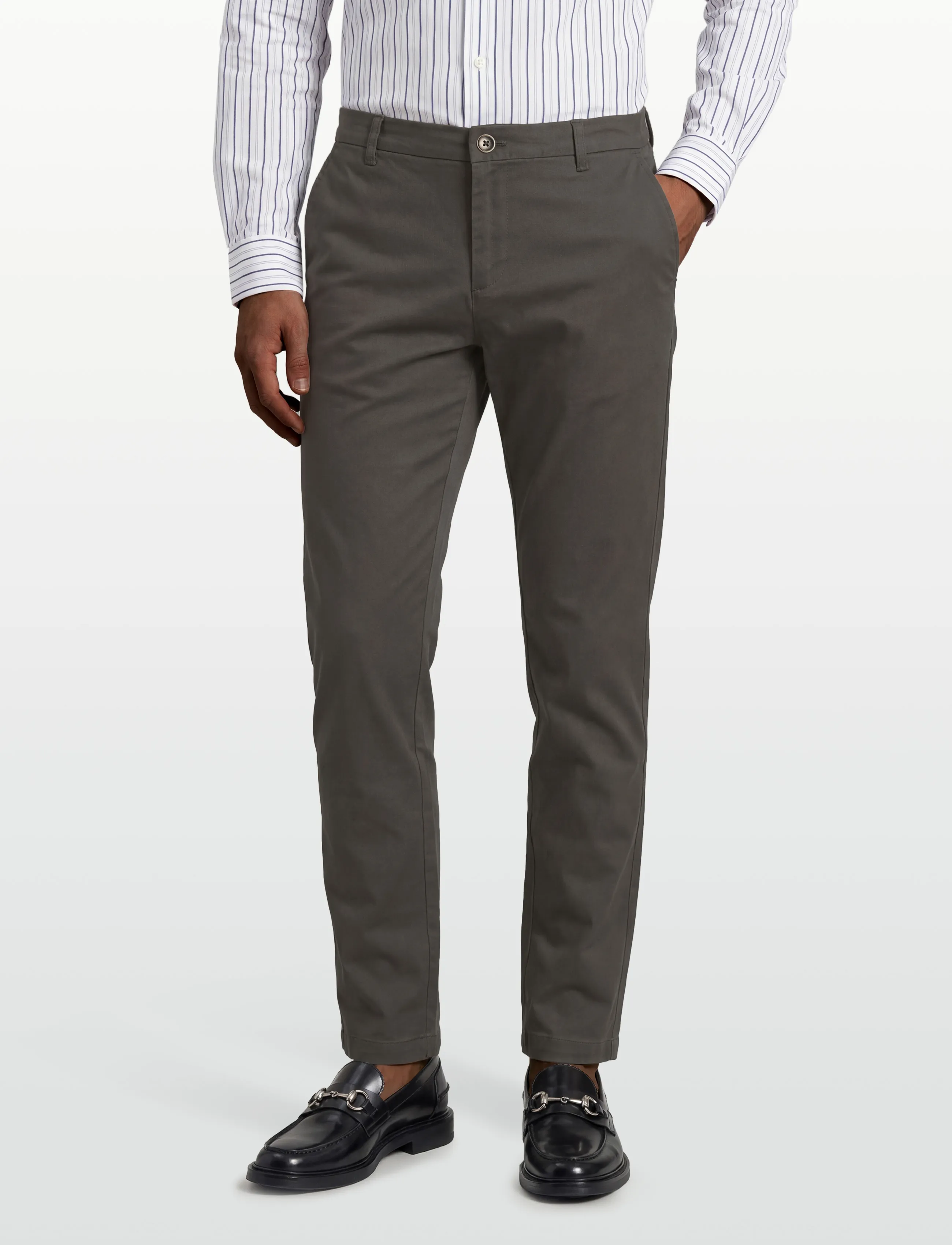 Bruun & Stengade - BS Rino Regular Fit Chinos - chinos - army - 3