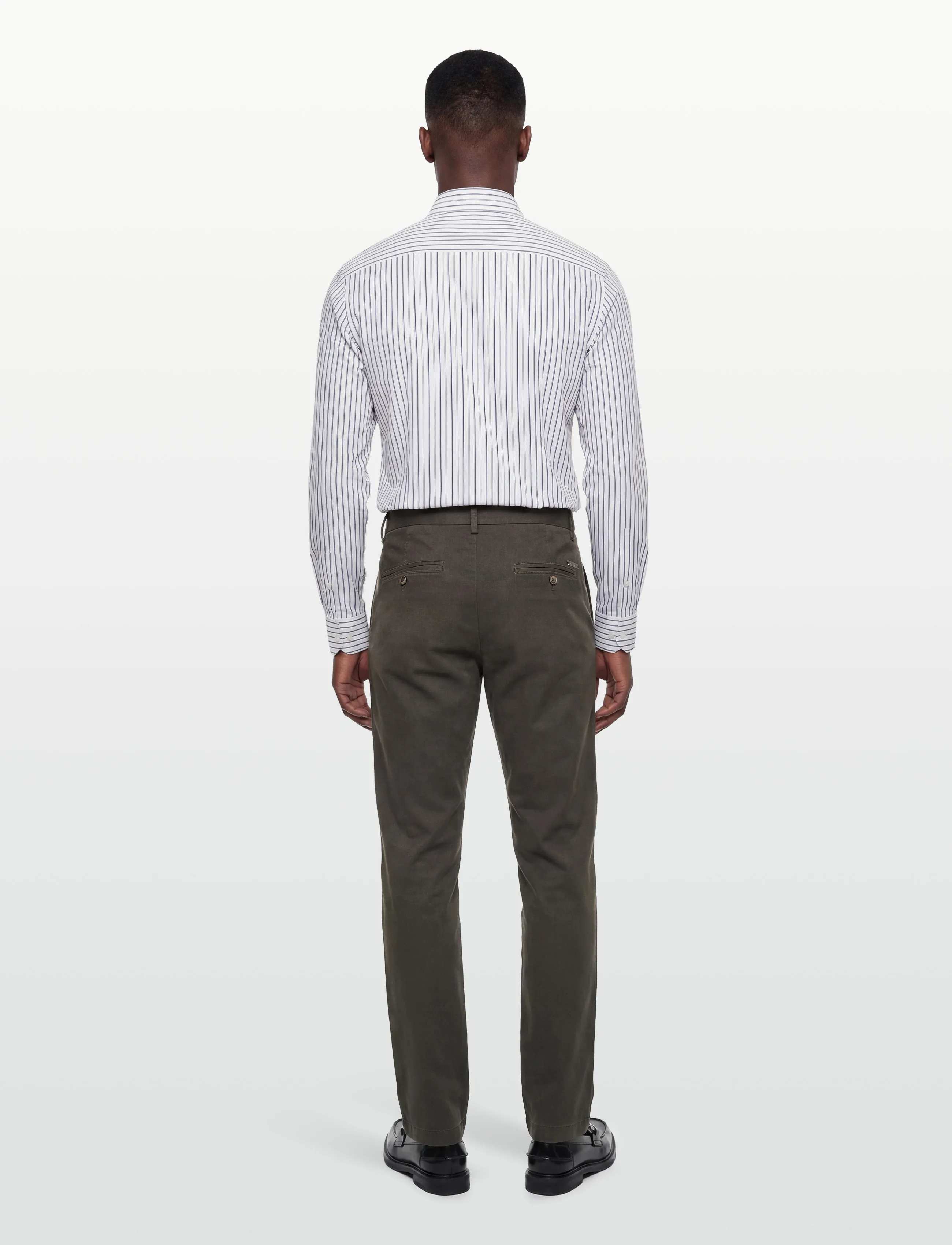 Bruun & Stengade - BS Rino Regular Fit Chinos - chinos - army - 4