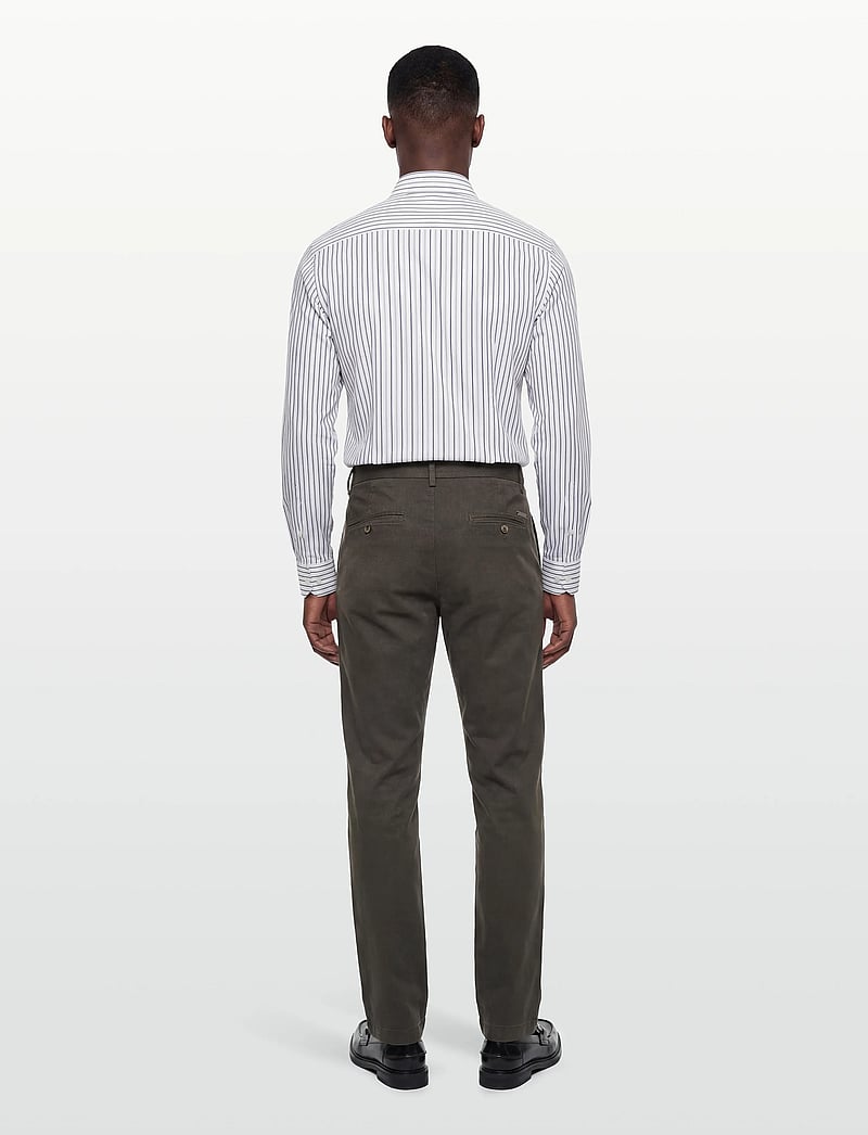 Bruun & Stengade - BS Rino Regular Fit Chinos - chinos - army - 4