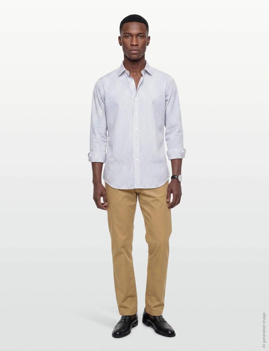 Bruun & Stengade - BS Rino Regular Fit Chinos - chinos - beige - 0