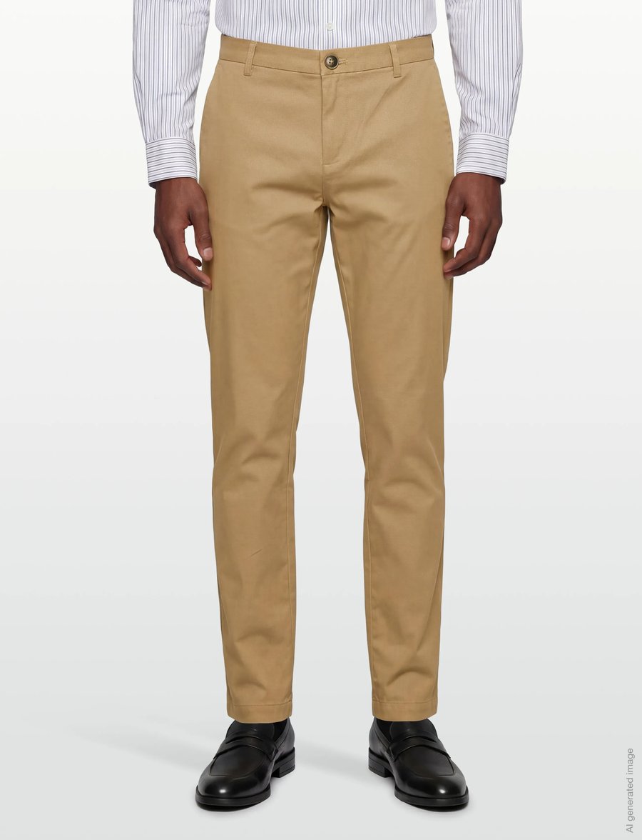 Bruun & Stengade - BS Rino Regular Fit Chinos - chinos - beige - 3