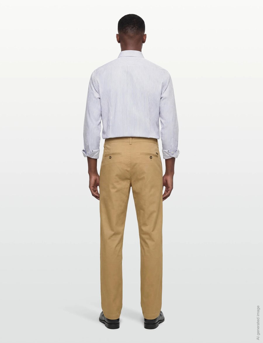 Bruun & Stengade - BS Rino Regular Fit Chinos - chinos - beige - 4