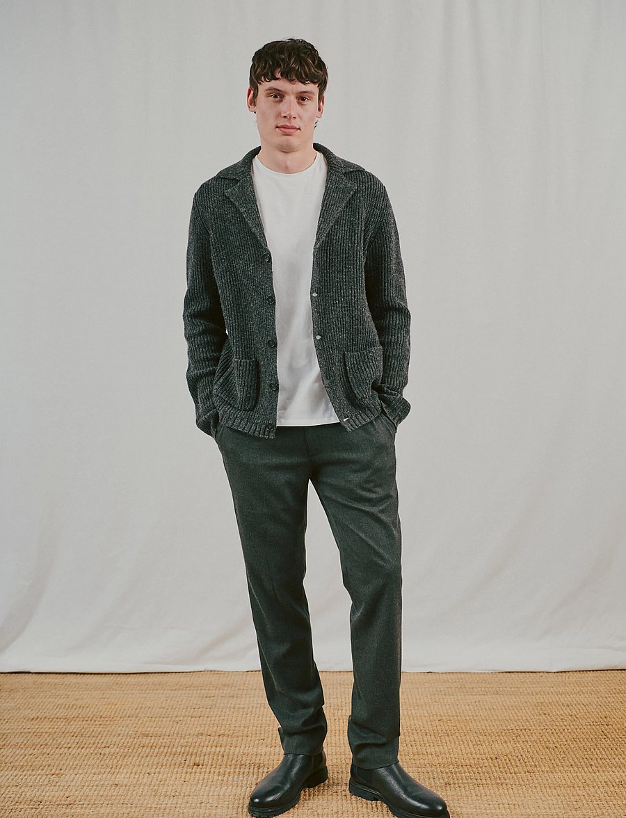 Bruun & Stengade - BS Natub Classic Fit Suit Pants - anzugshosen - dark grey - 0