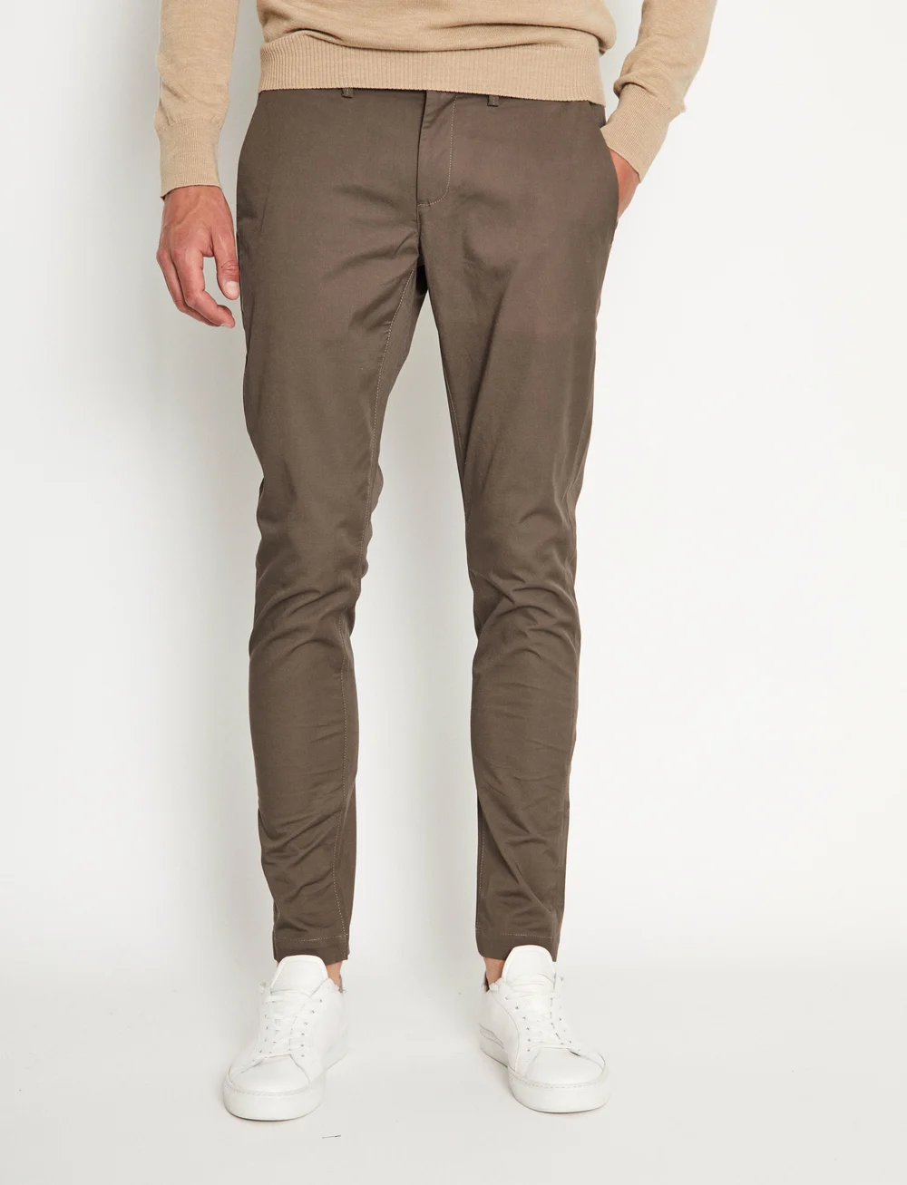 Bruun & Stengade - BS Anton Slim Fit Chinos - chinos - army - 3