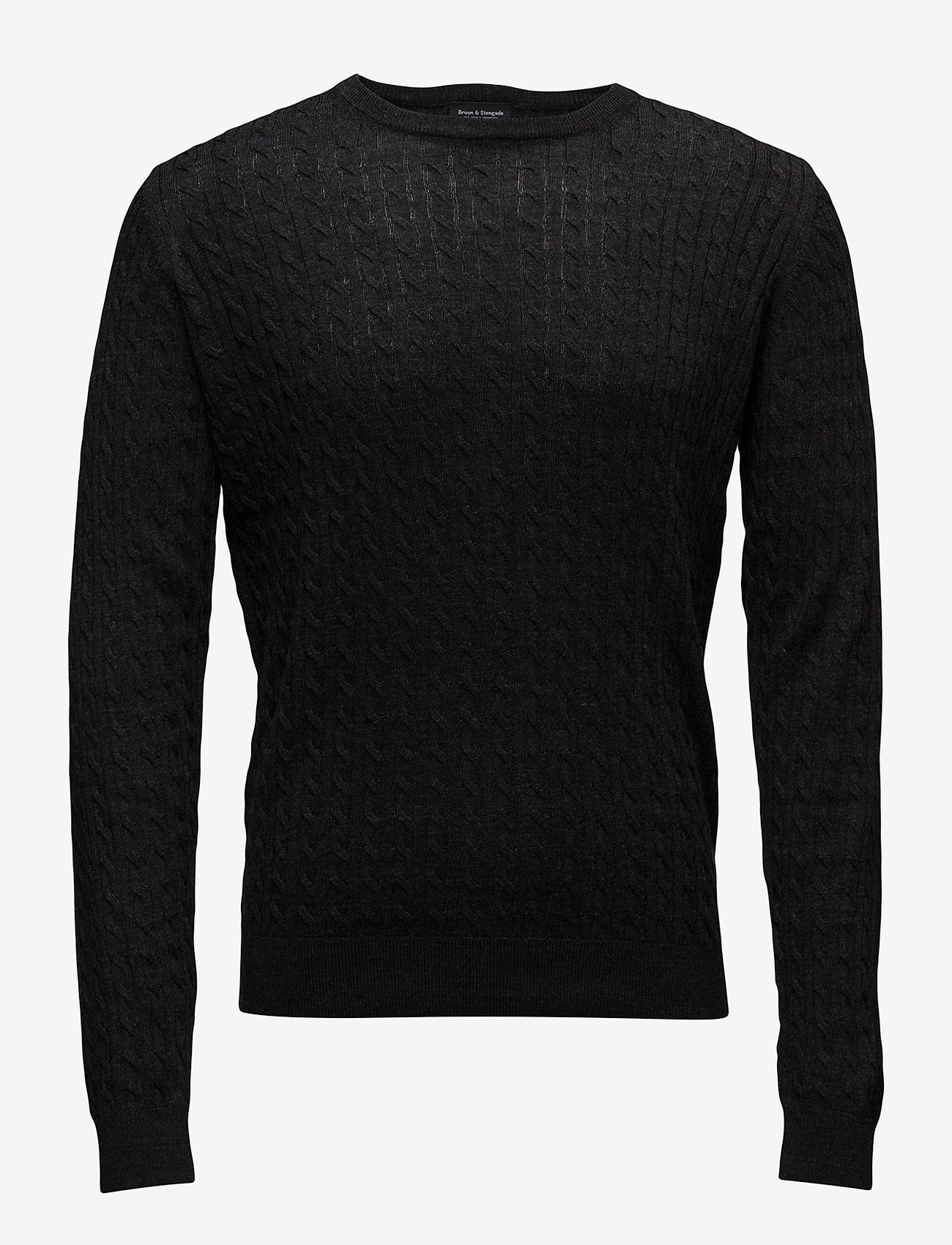 Bruun & Stengade - Neuxes, Men's O-neck - anthracite - 0