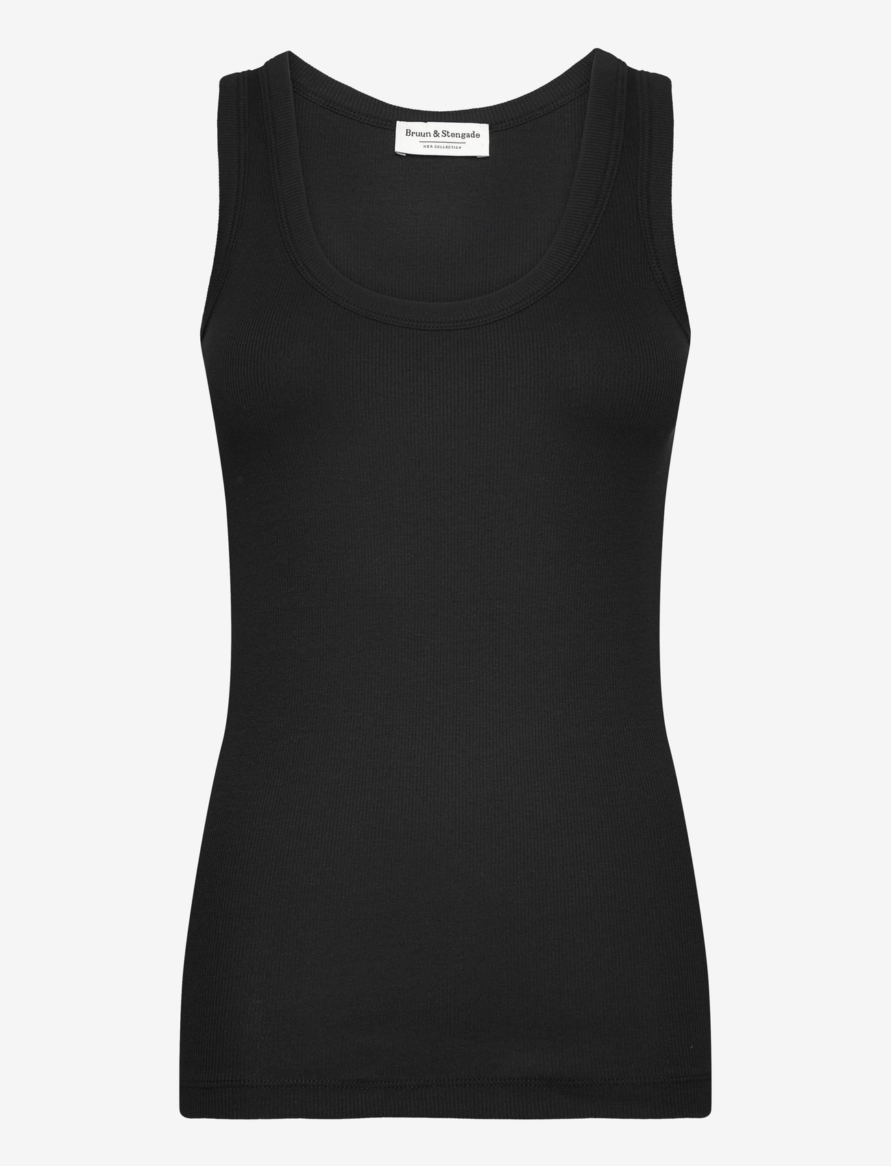 Bruun & Stengade - BS Charlotte Regular Fit Top - tanktops - black - 1